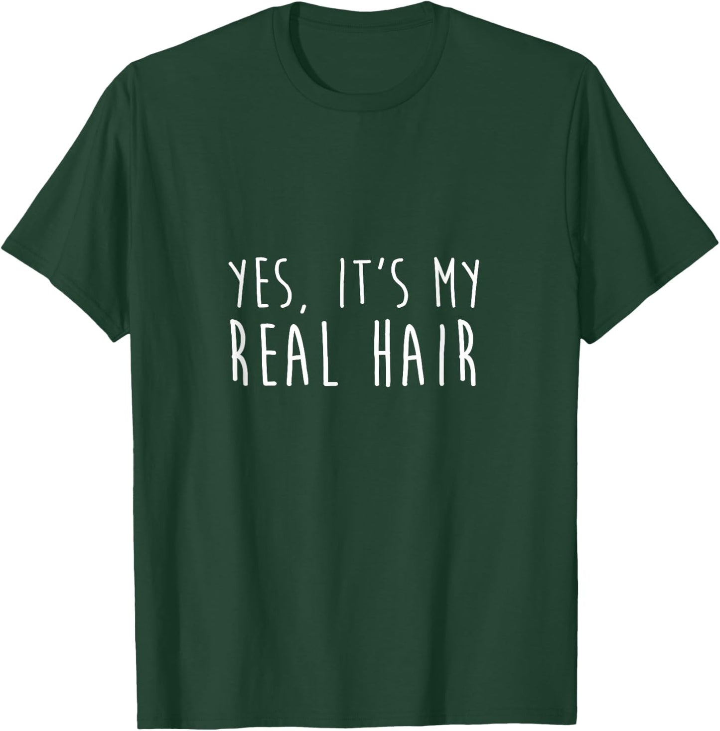 Yes It is my real hair. Curly and Natural Hair T-Shirt - T-Shirt | Forest