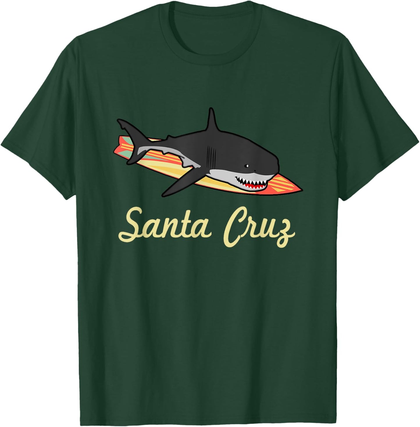 Santa Cruz Beach Souvenir Graphic Surf California Gifts T-Shirt - T-Shirt | Forest