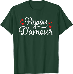 Papou Love Father's Day Gift Best Dad In The World , Black, S T-Shirt - T-Shirt | Forest