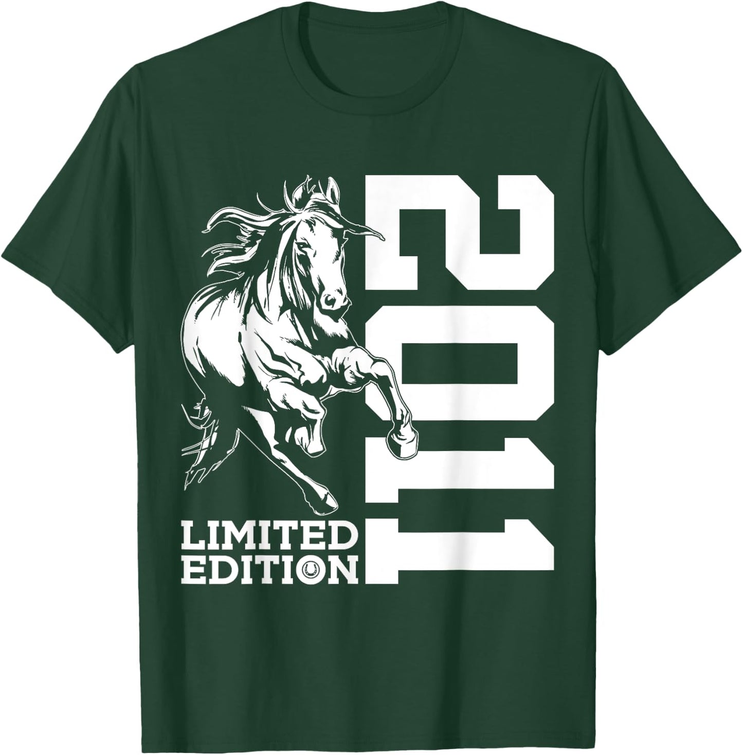 Riding 14th Birthday Horse Limited Edition 2011 Rider T-Shirt - T-Shirt | Forest