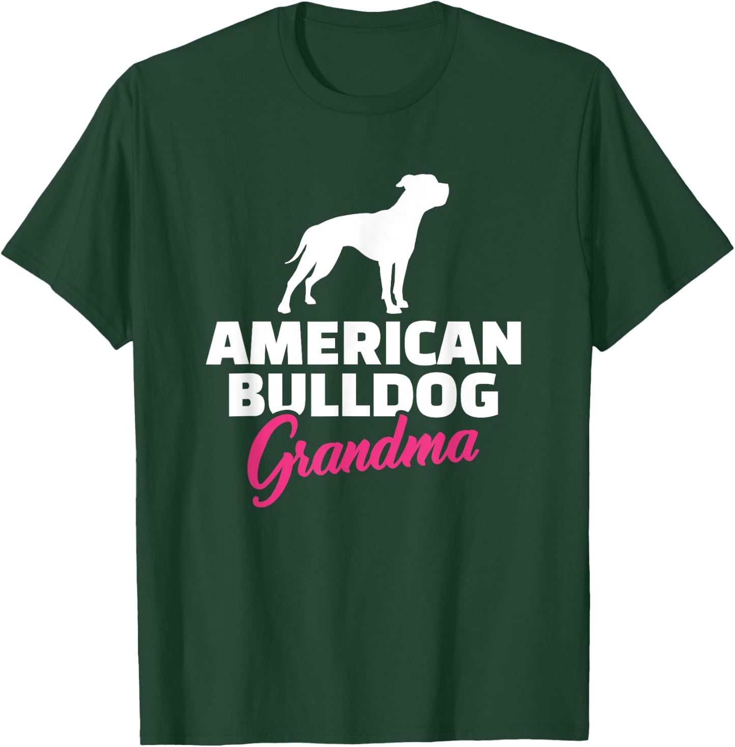 American Bulldog Grandma Women T-Shirt - T-Shirt | Forest
