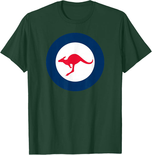 RAAF Style Round Air Force Style Symbol T-Shirt - T-Shirt | Forest