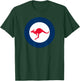 RAAF Style Round Air Force Style Symbol T-Shirt - T-Shirt | Forest