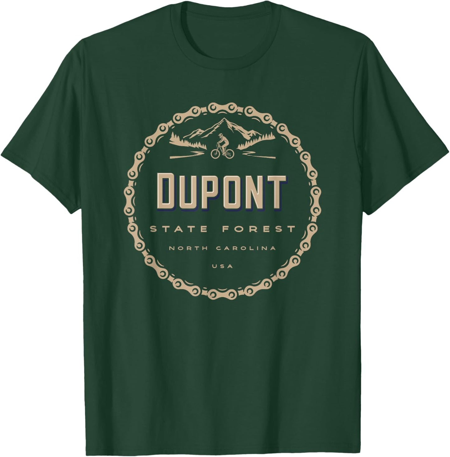 Dupont State Forest North Carolina Mountain Bike Biking T-Shirt - T-Shirt | Forest
