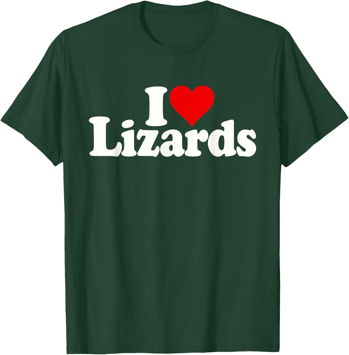 I Love Heart Echards Reptiles T-Shirt - T-Shirt | Forest