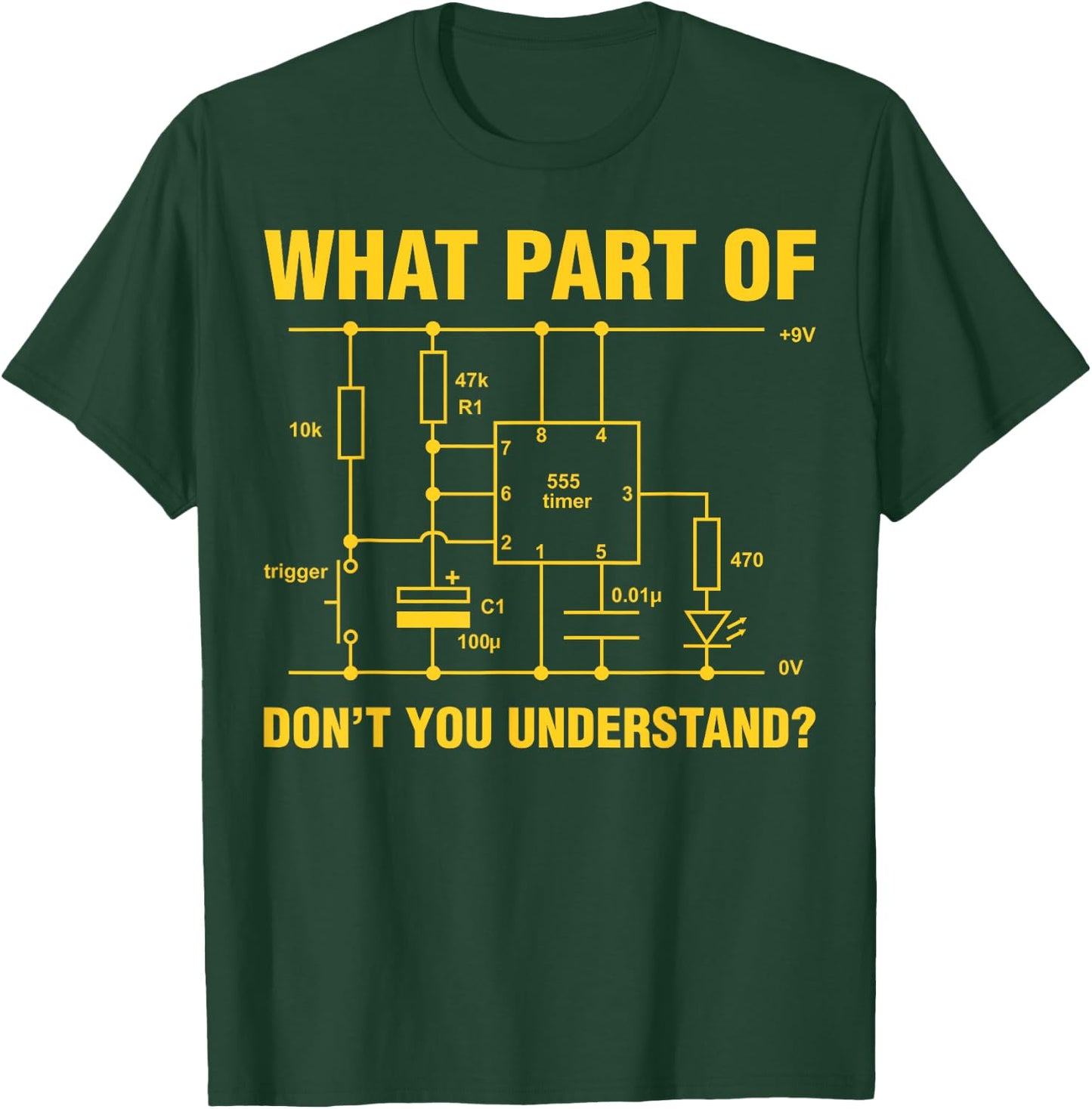 Funny Understand Electrical Electric Electrician Engineer T-Shirt - T-Shirt | Forest