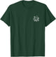 Octopus Minimalist Badge Patch Line Art T-Shirt - T-Shirt | Forest
