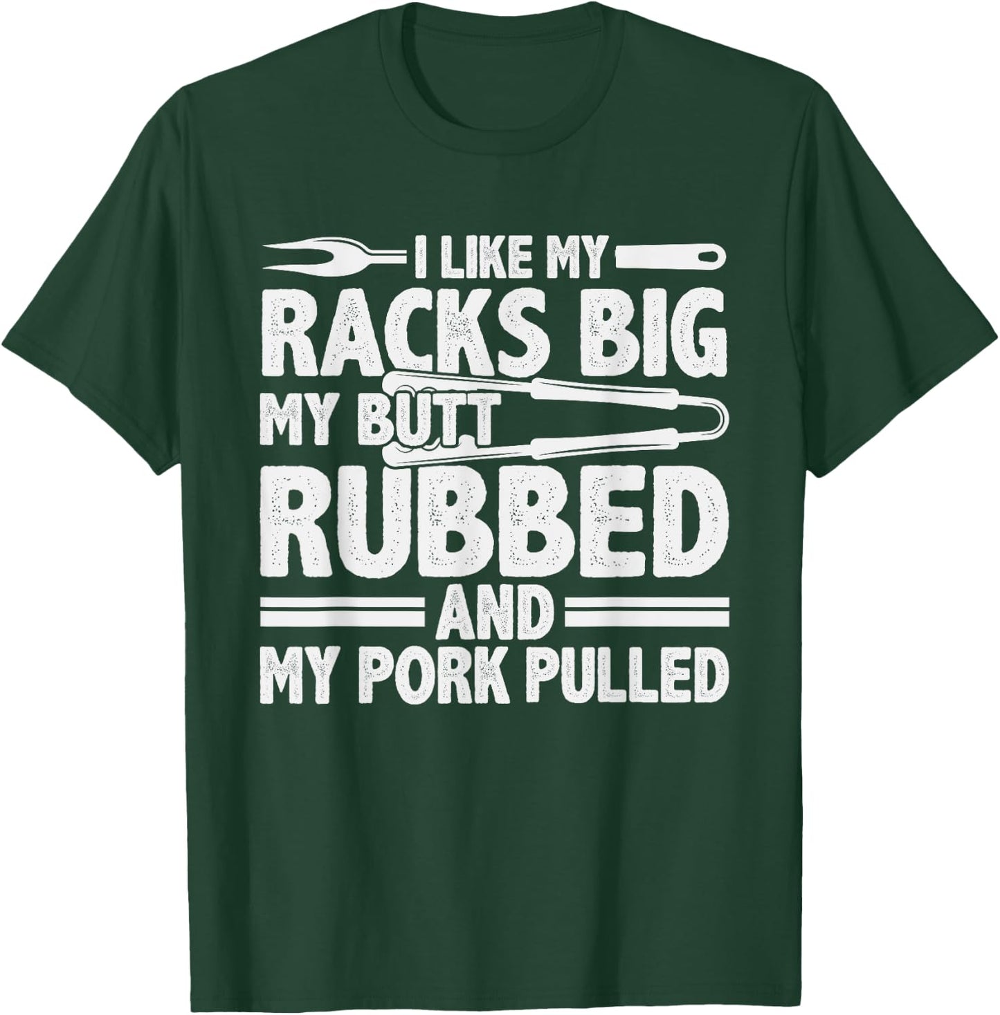 Funny Grilling Pork Rub Smoking BBQ Meat Smoker T-Shirt - T-Shirt | Forest
