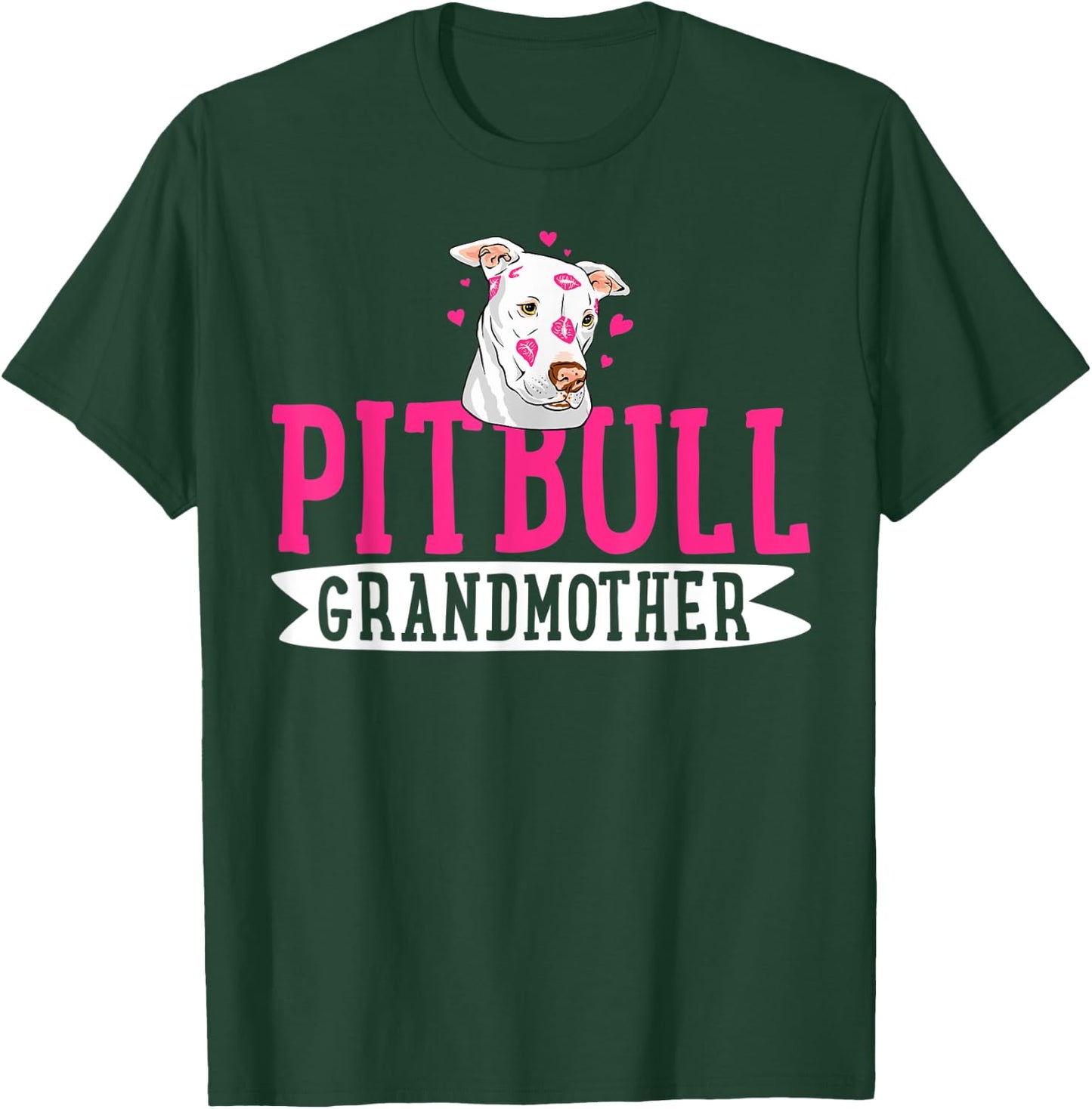 Pitbull Grandmother Pit Bull Terrier Dog Pibble Mother's Day Women Kids T-Shirt - T-Shirt | Forest