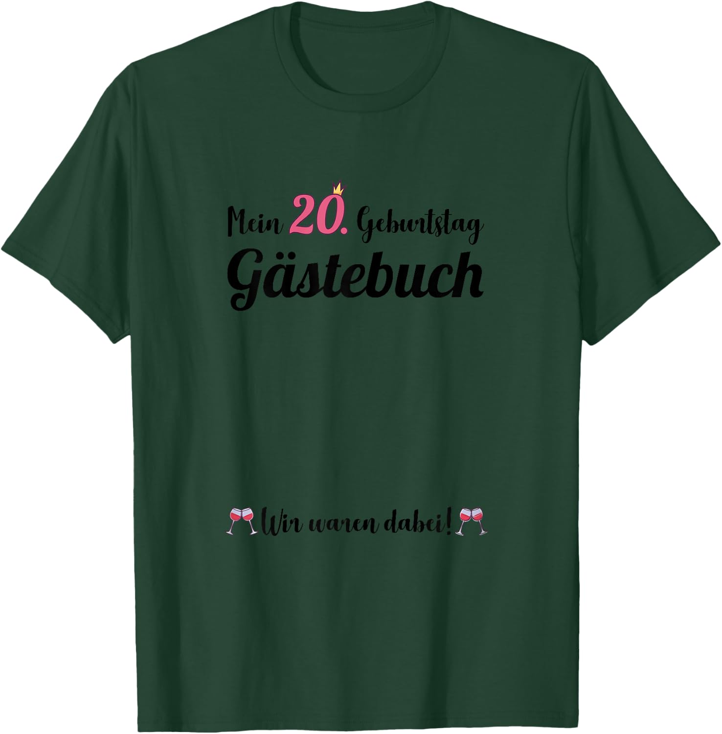 20. Geburtstag 20 Jahre Party Gästebuch Frauen T-Shirt - T-Shirt | Forest