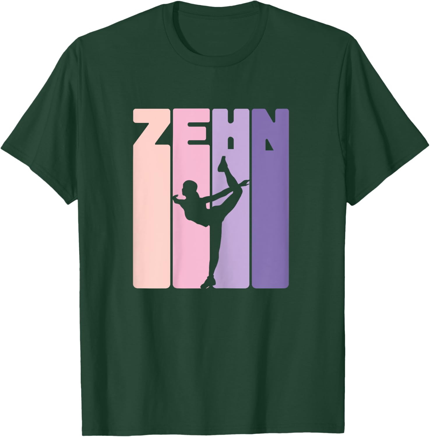 10th Birthday Gymnastic Dancer Yoga 10 Years Girls , black T-Shirt - T-Shirt | Forest