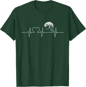 Manatees Manatee Heartbeat T-Shirt - T-Shirt | Forest