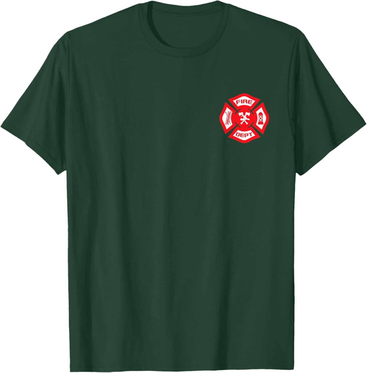 Fire Department Uniform - Official Firefighter Gear T-Shirt - T-Shirt | Forest