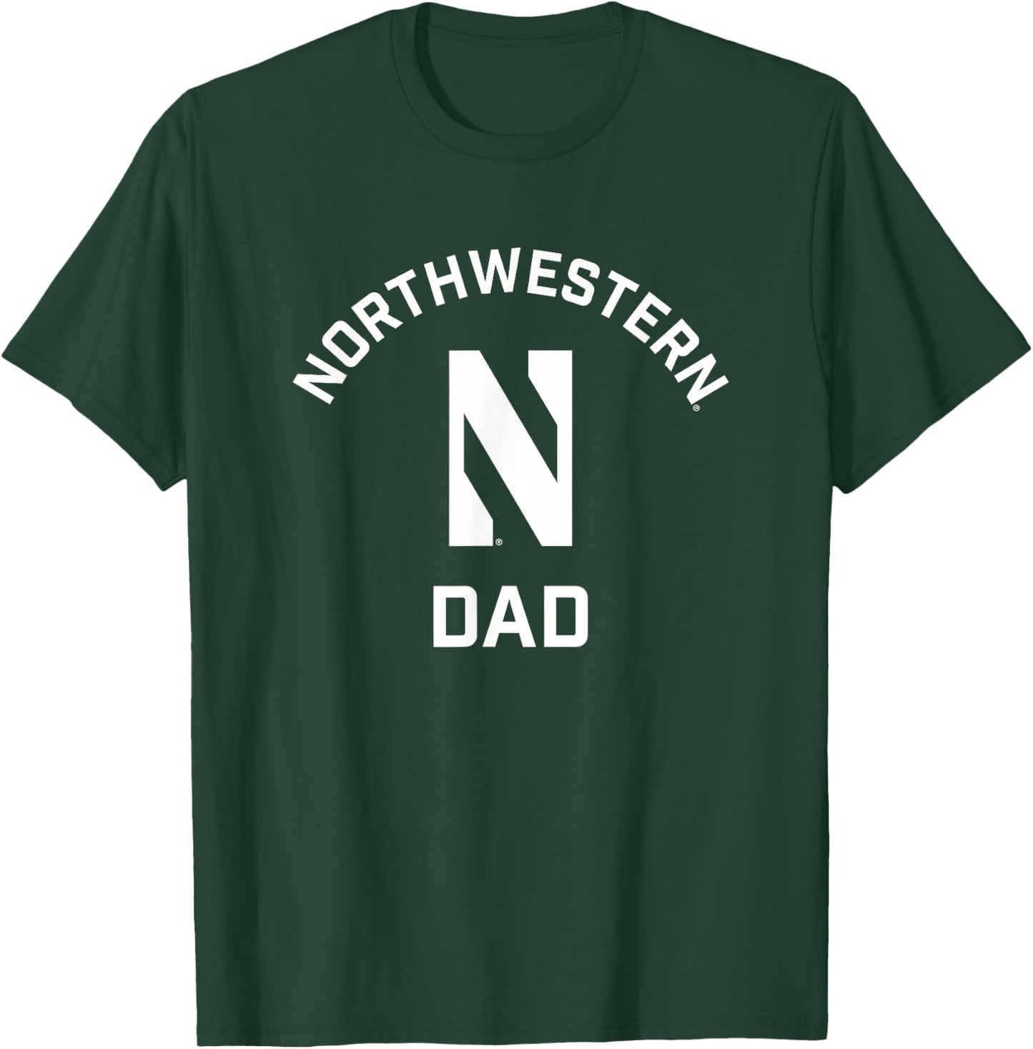 Northwestern University Wildcats Arched Dad T-Shirt - T-Shirt | Forest