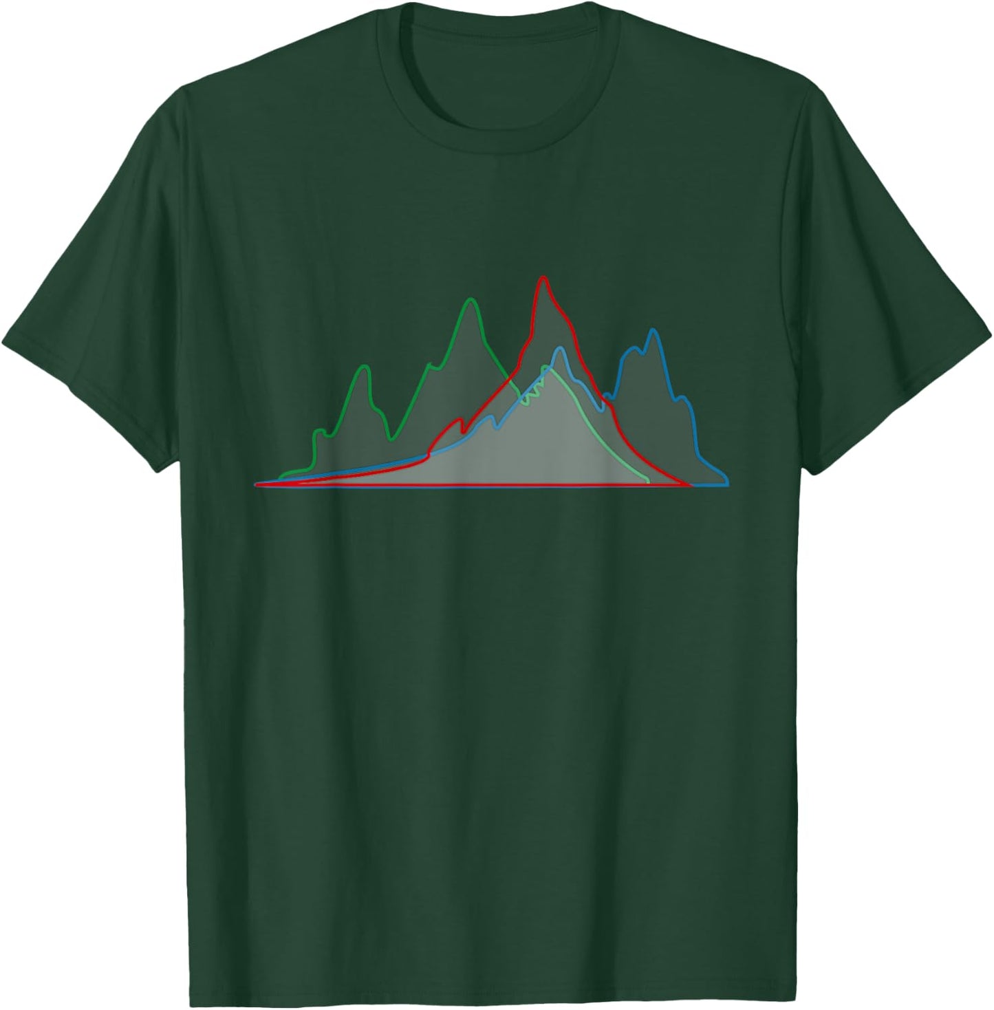 Histogram Photography Photographer T-Shirt - T-Shirt | Forest
