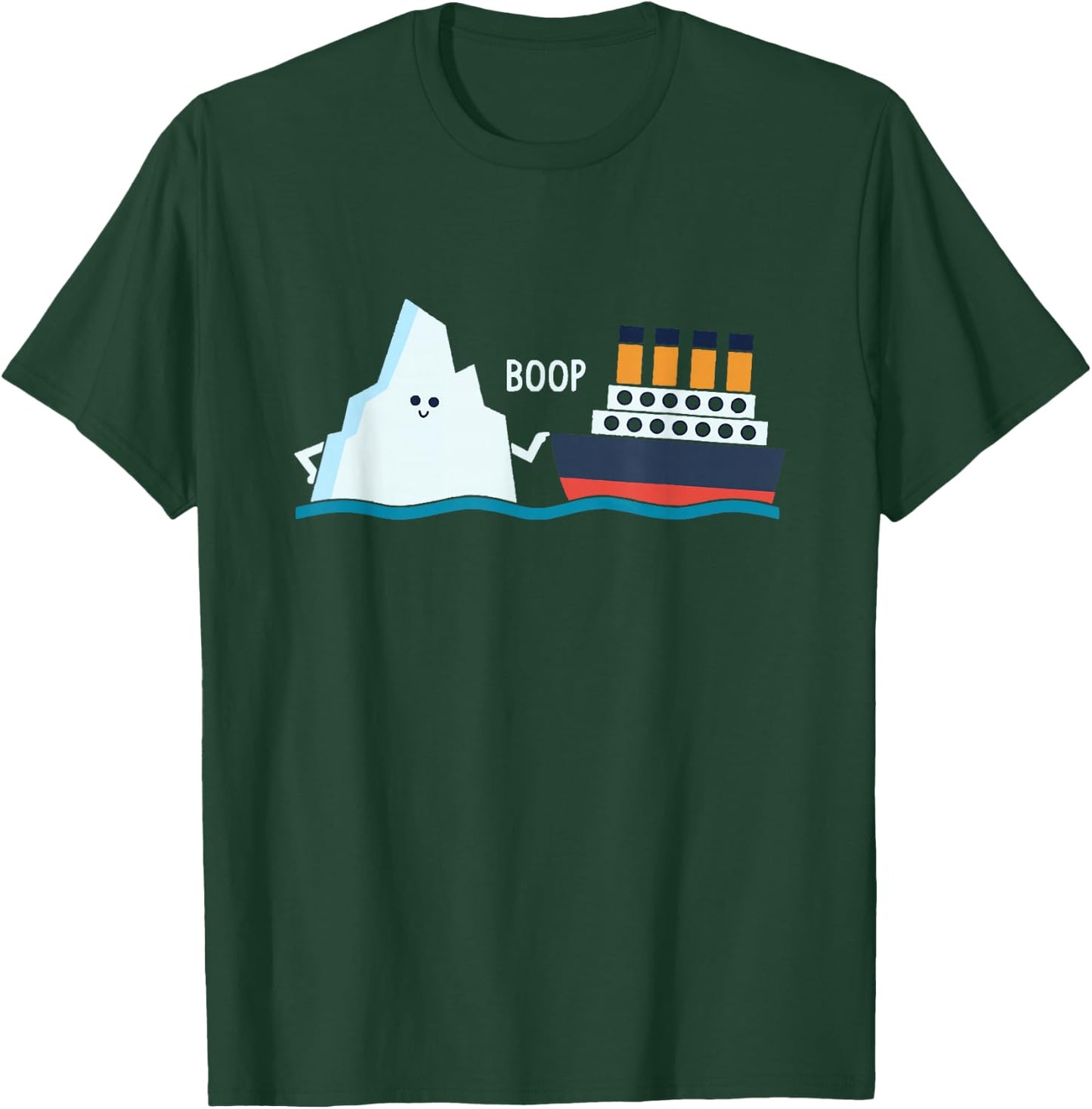Titanic Funny Titanic and Iceberg Boop Parody for Boys and Girls T-Shirt - T-Shirt | Forest