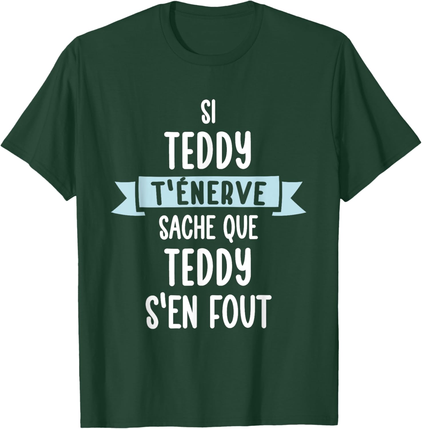 Gift Man Humour Name Personalized Teddy , Black, S T-Shirt - T-Shirt | Forest