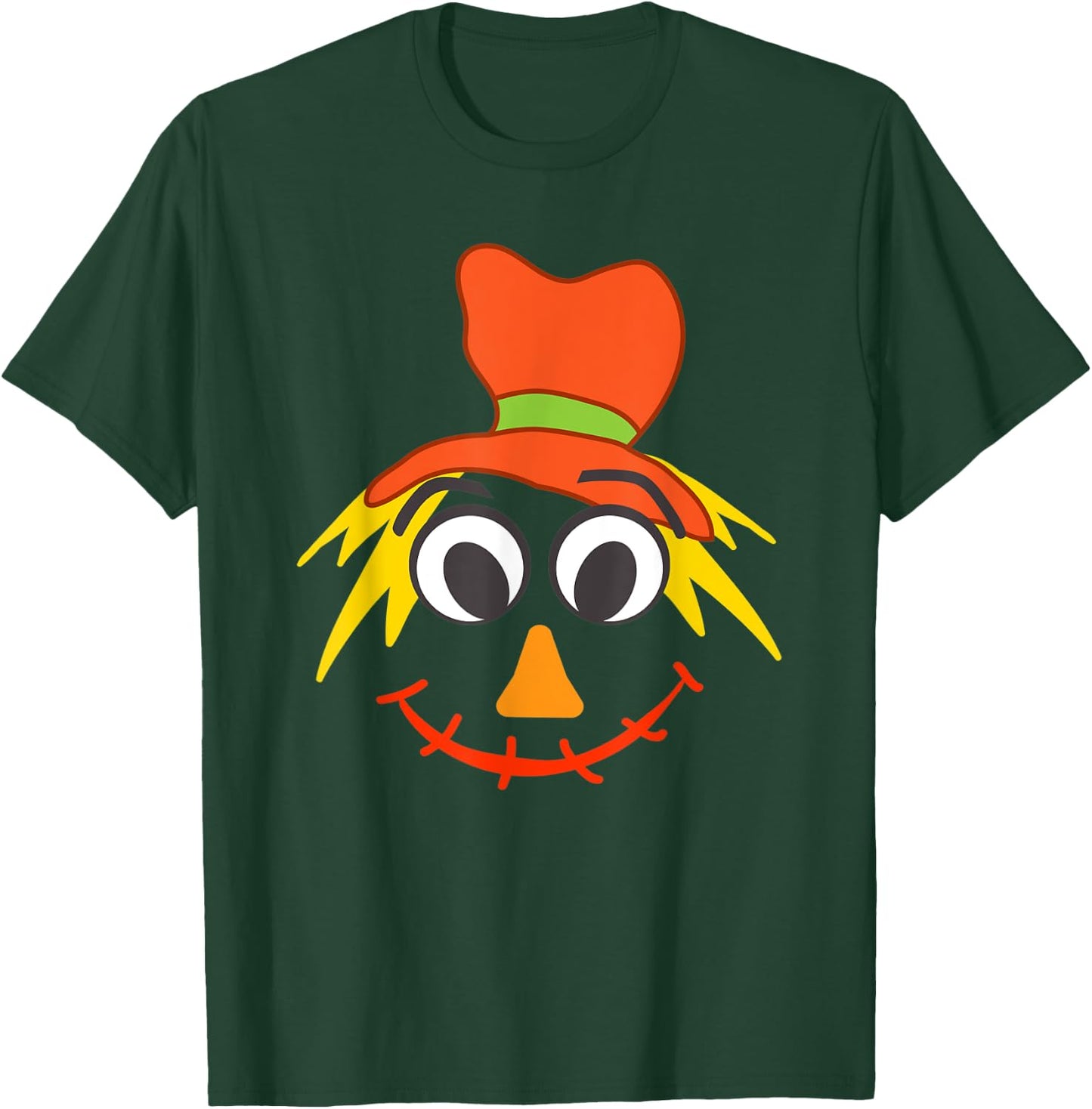 Scarecrow Face - Boys Halloween T-Shirt - T-Shirt | Forest