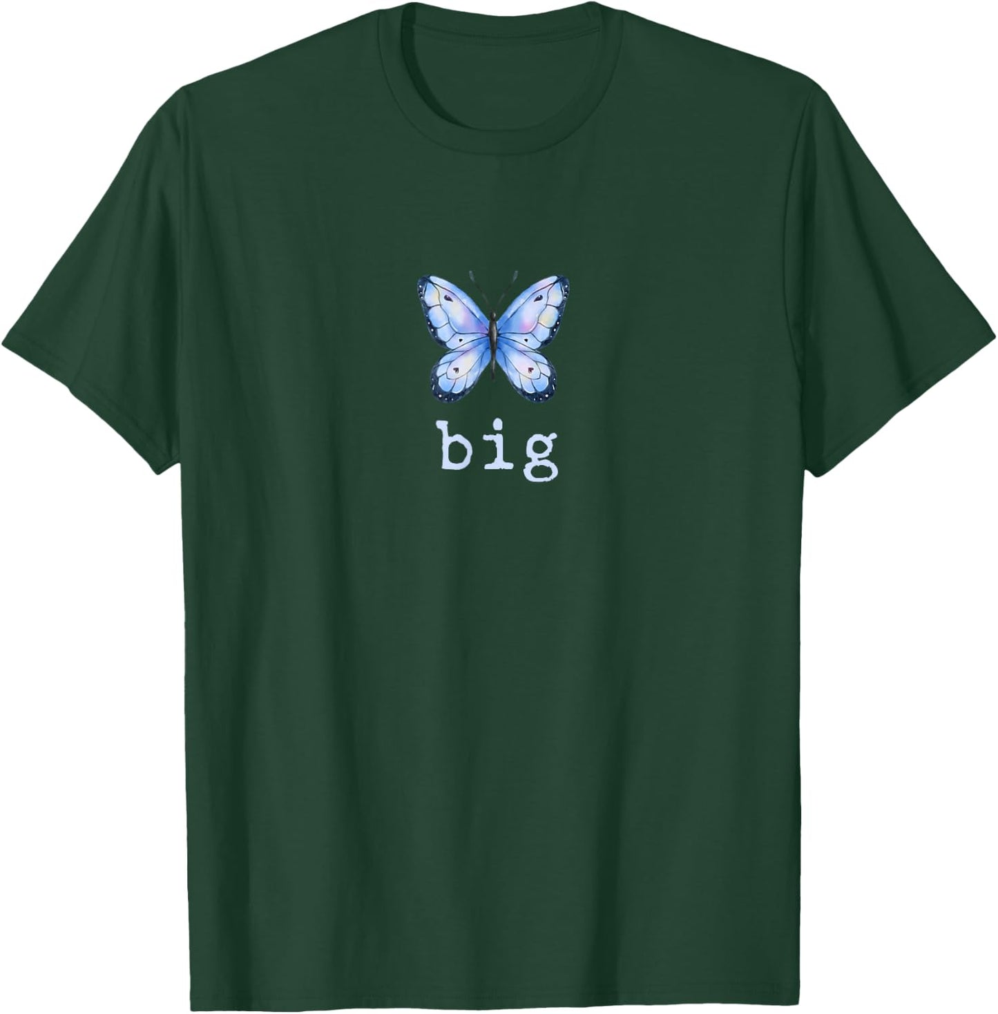 Big Butterfly Sorority Reveal Big Little for Lil Sister T-Shirt - T-Shirt | Forest