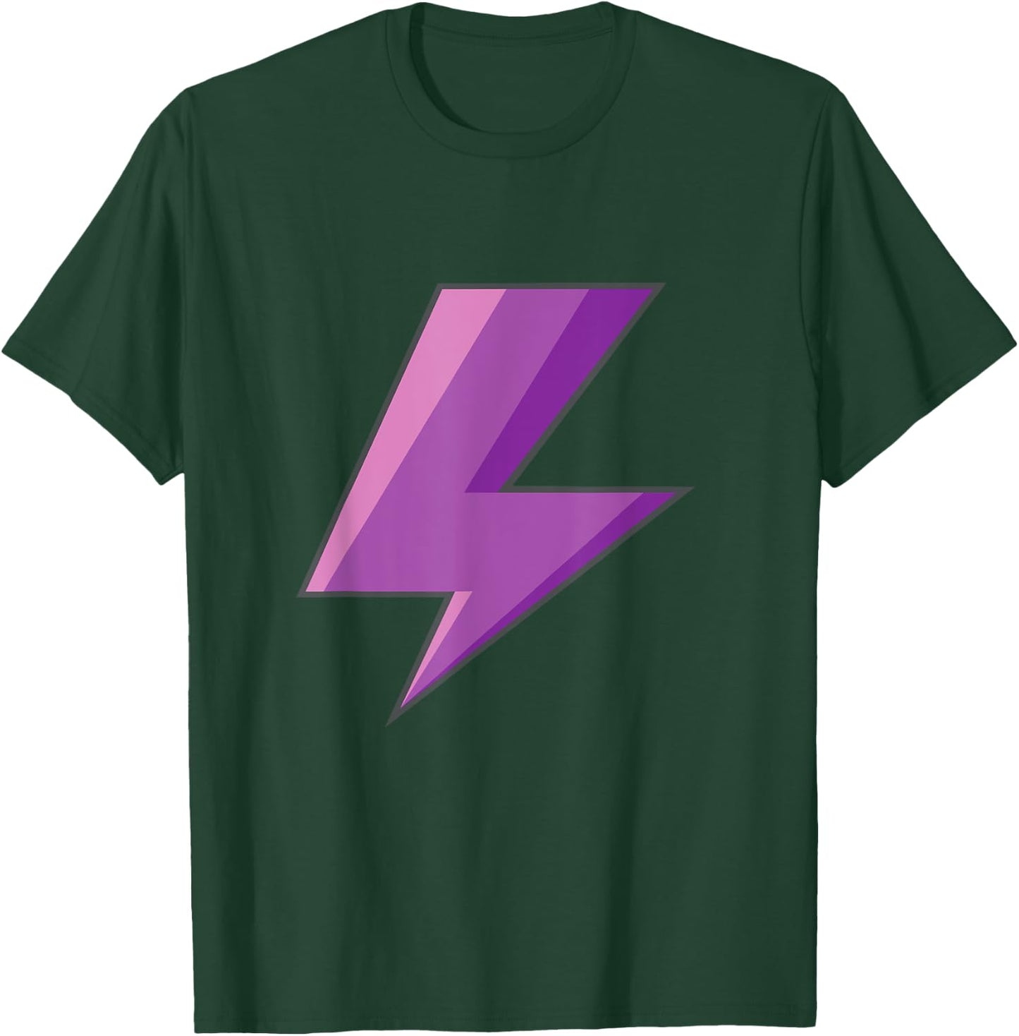 Lightning Bolt Purple Easy Halloween Costume T-Shirt - T-Shirt | Forest