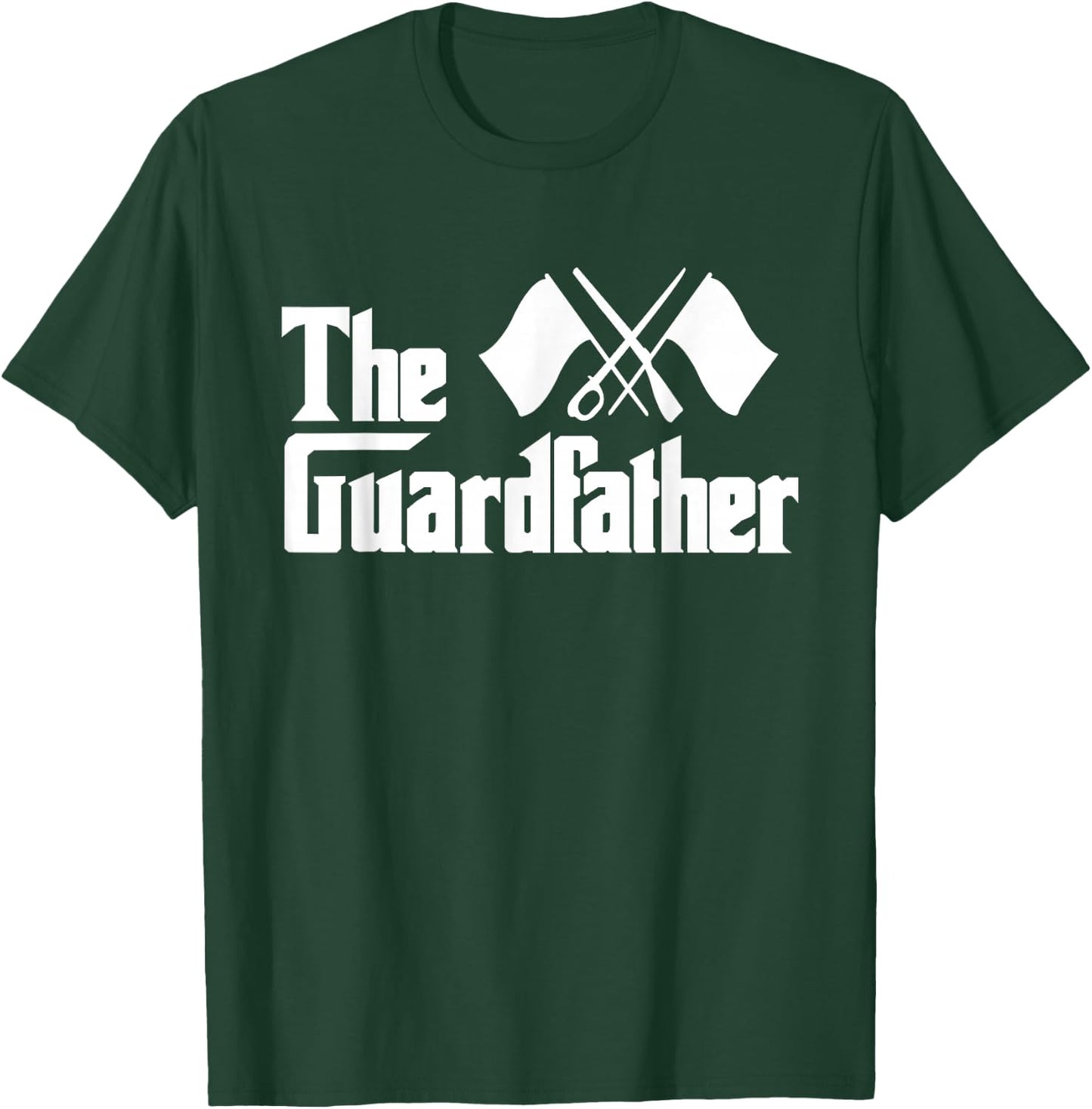 The Guardfather - Colorguard Marching Band Flag Tossing T-Shirt - T-Shirt | Forest