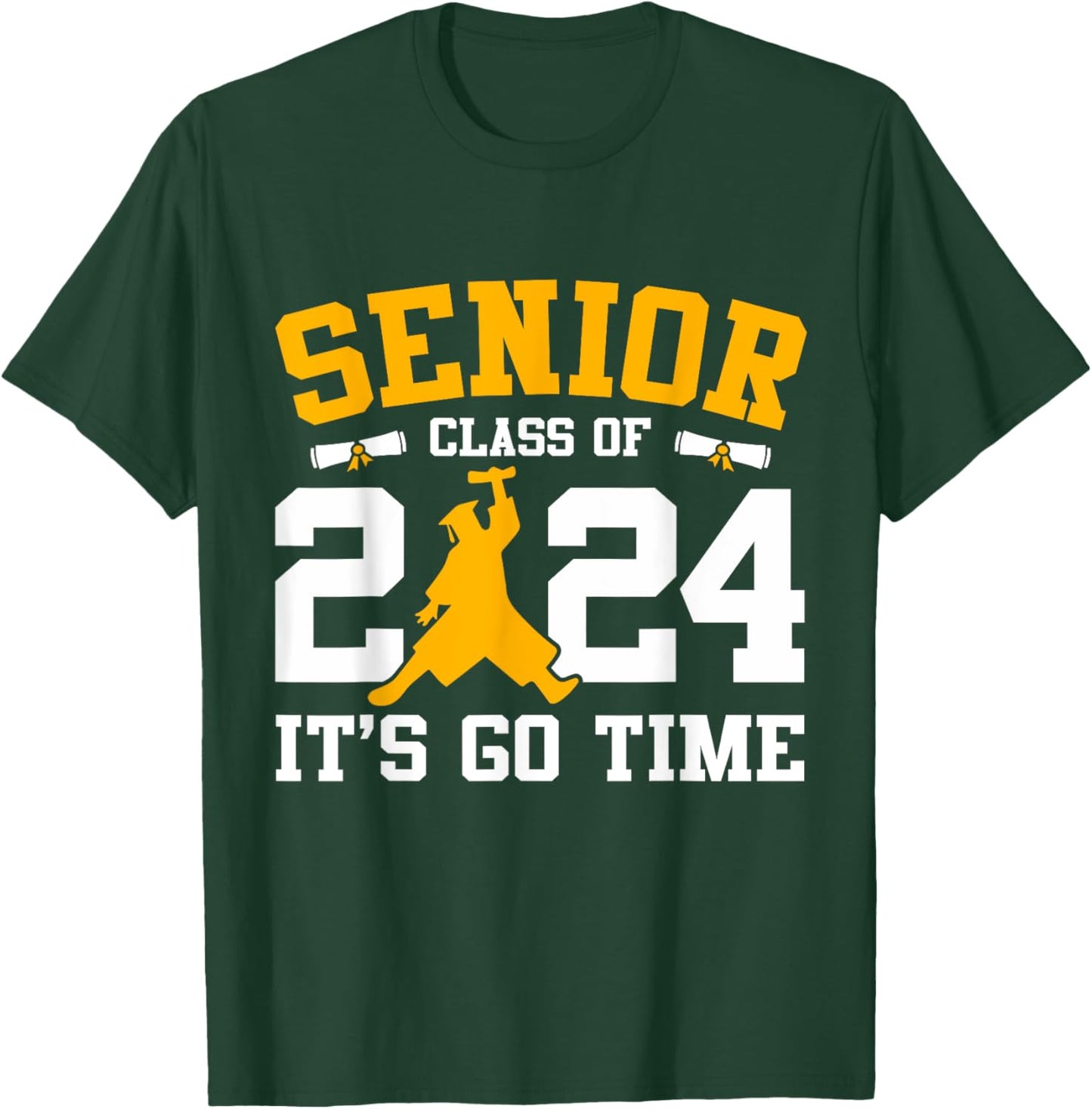 Class Of 2024 Senior 24 Shirt High School Graduation Party T-Shirt - T-Shirt | Forest