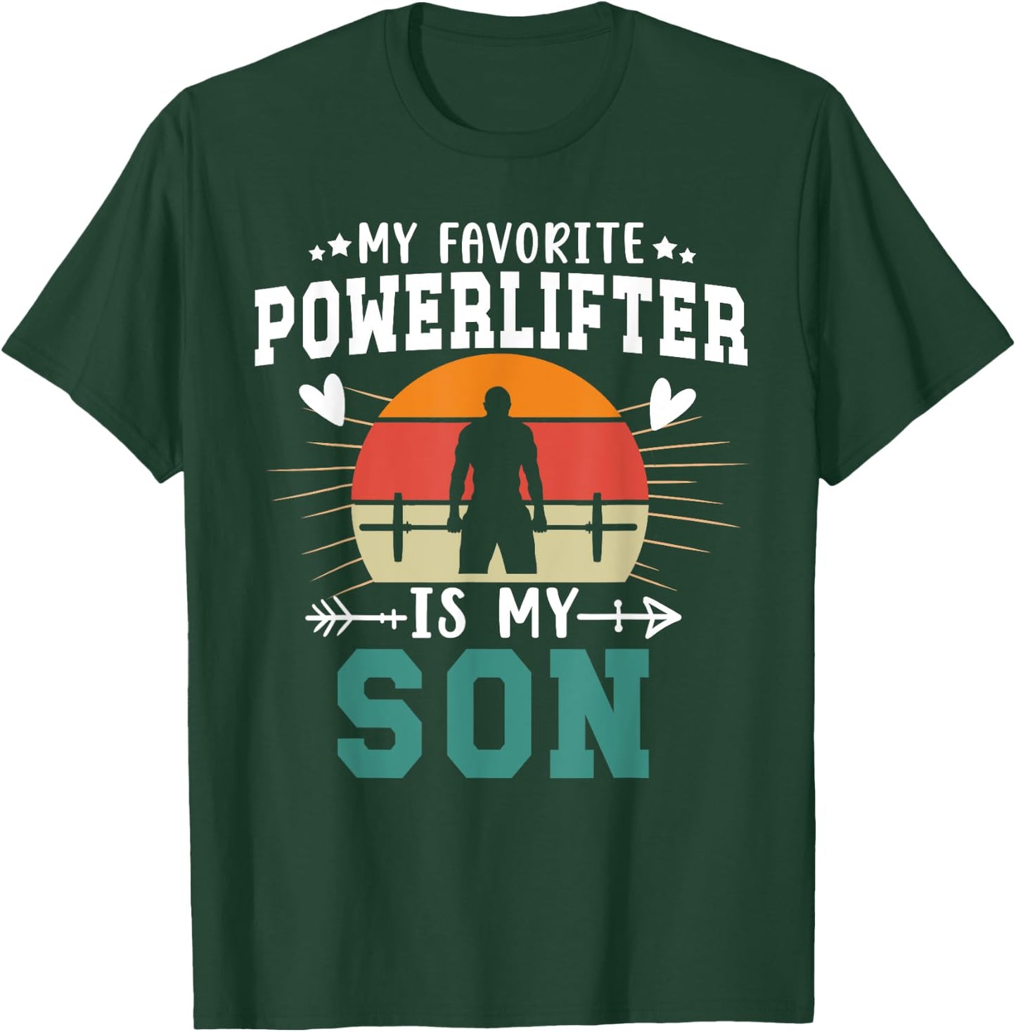 My Favorite Powerlifter Mom Powerlifting Mom T-Shirt - T-Shirt | Forest