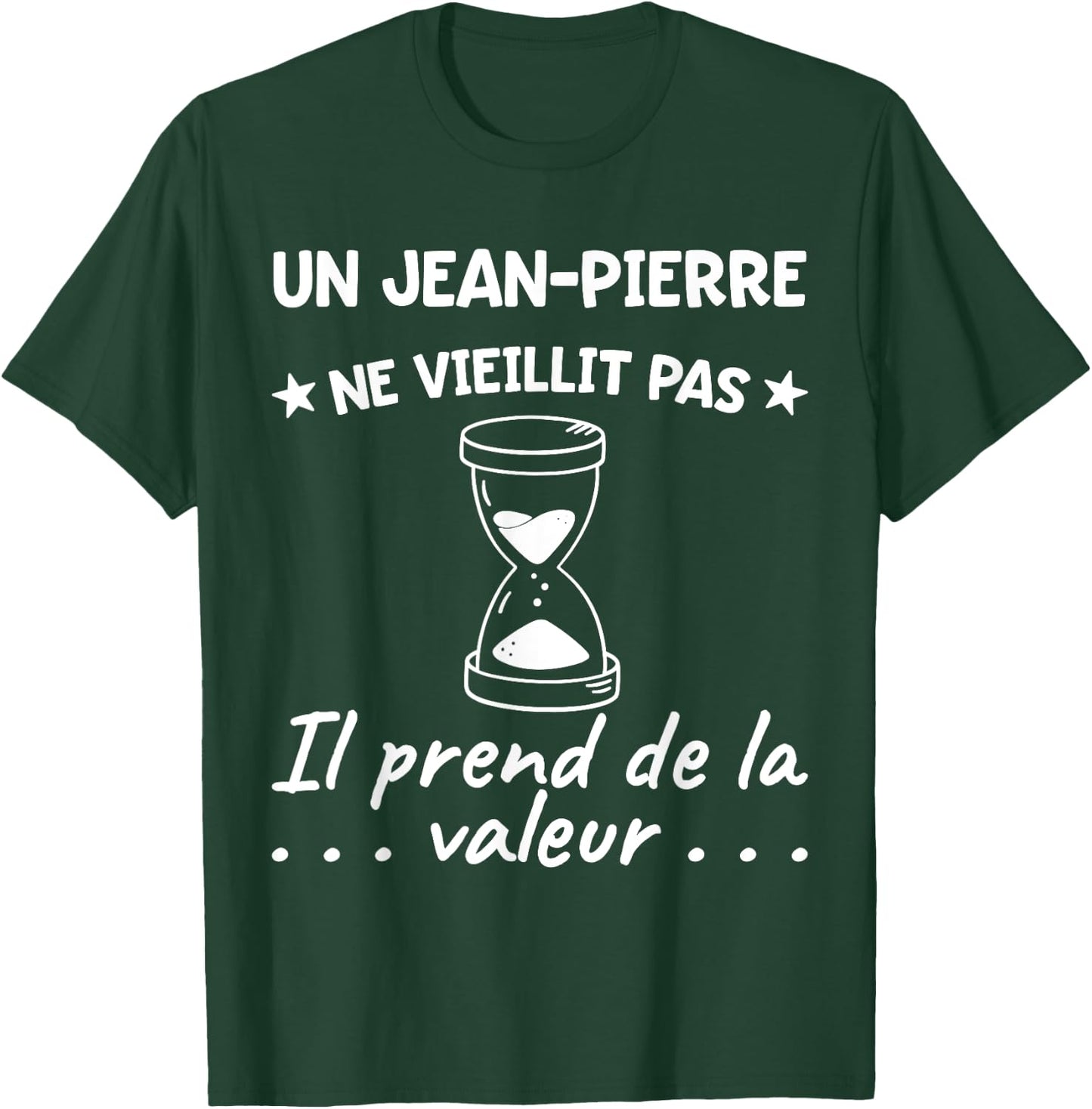Jean-Pierre Valeur | Birthday Funny Funny Dad Father , Black, S T-Shirt - T-Shirt | Forest