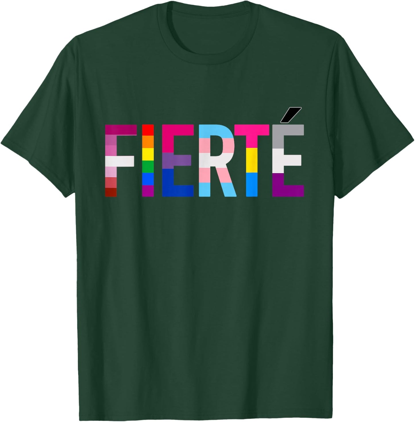 LGBT Pride Flag Rainbow Gay Lesbian , Black, S T-Shirt - T-Shirt | Forest