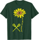 Sunflower Sunshine Lacrosse Lax Player Goalie Men Women Kids T-Shirt - T-Shirt | Forest