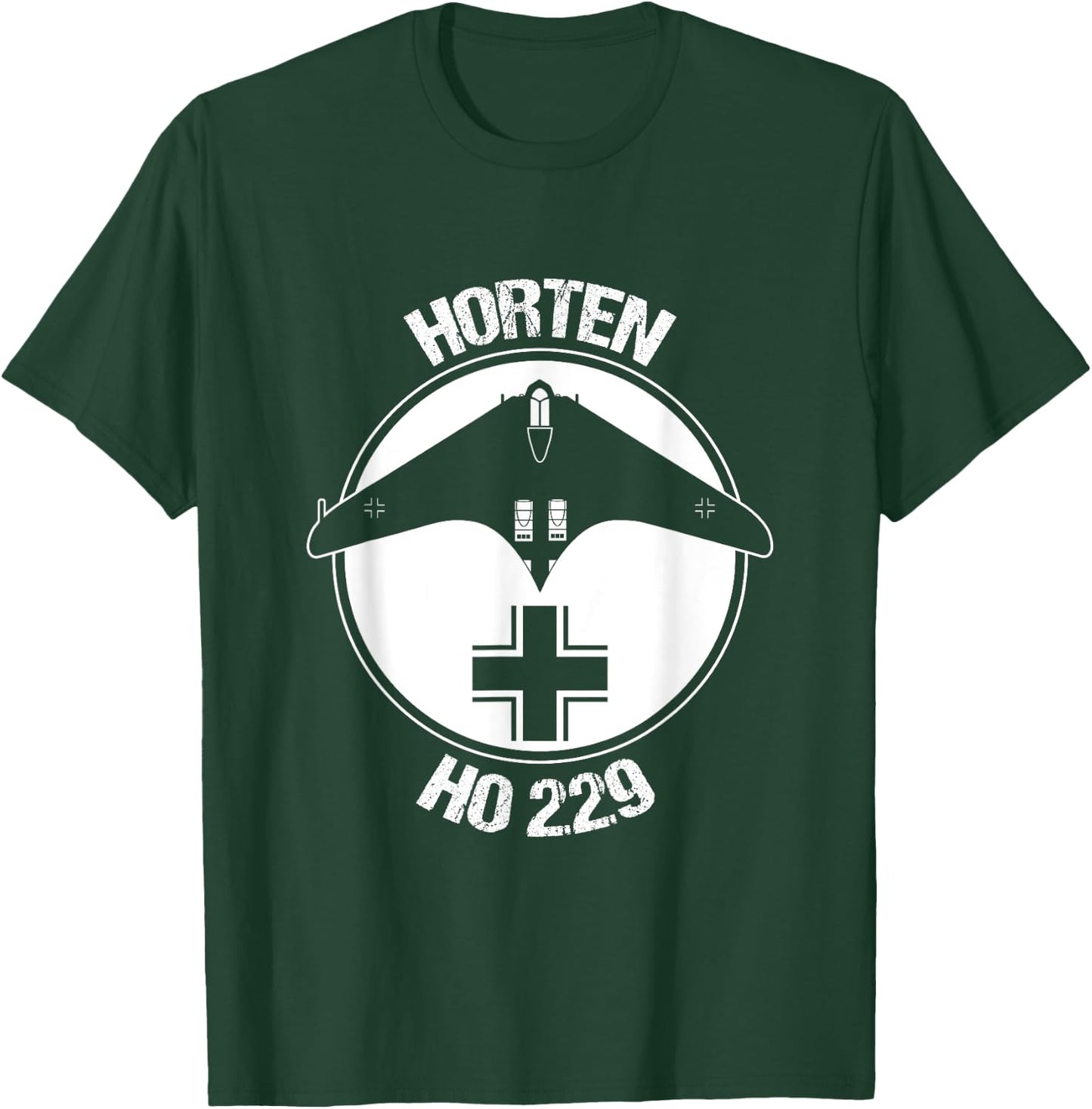 Horten HO 229 Flying Wing Warbird Luftwaffe Balkenkreuz Gift T-Shirt - T-Shirt | Forest
