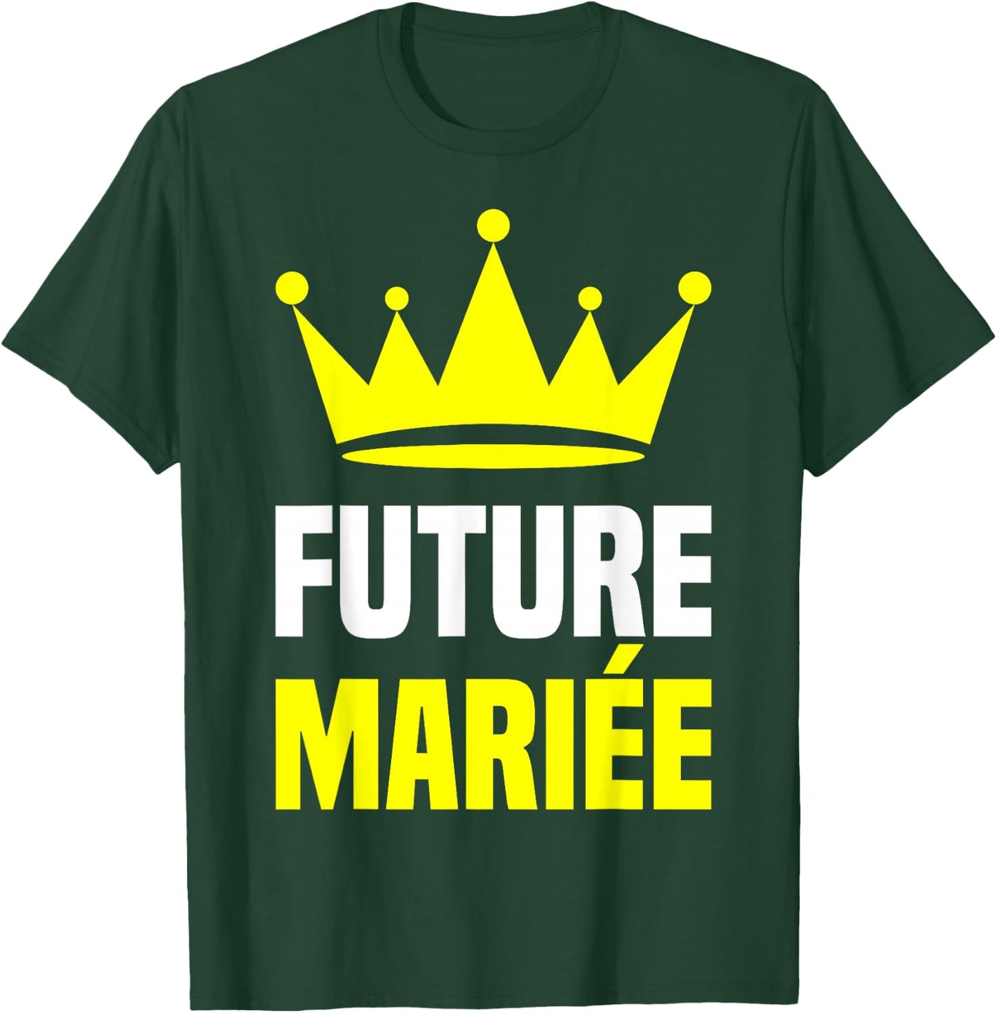 Future Bride Golden Crown Wedding Woman Costume EVJF , Black, S T-Shirt - T-Shirt | Forest