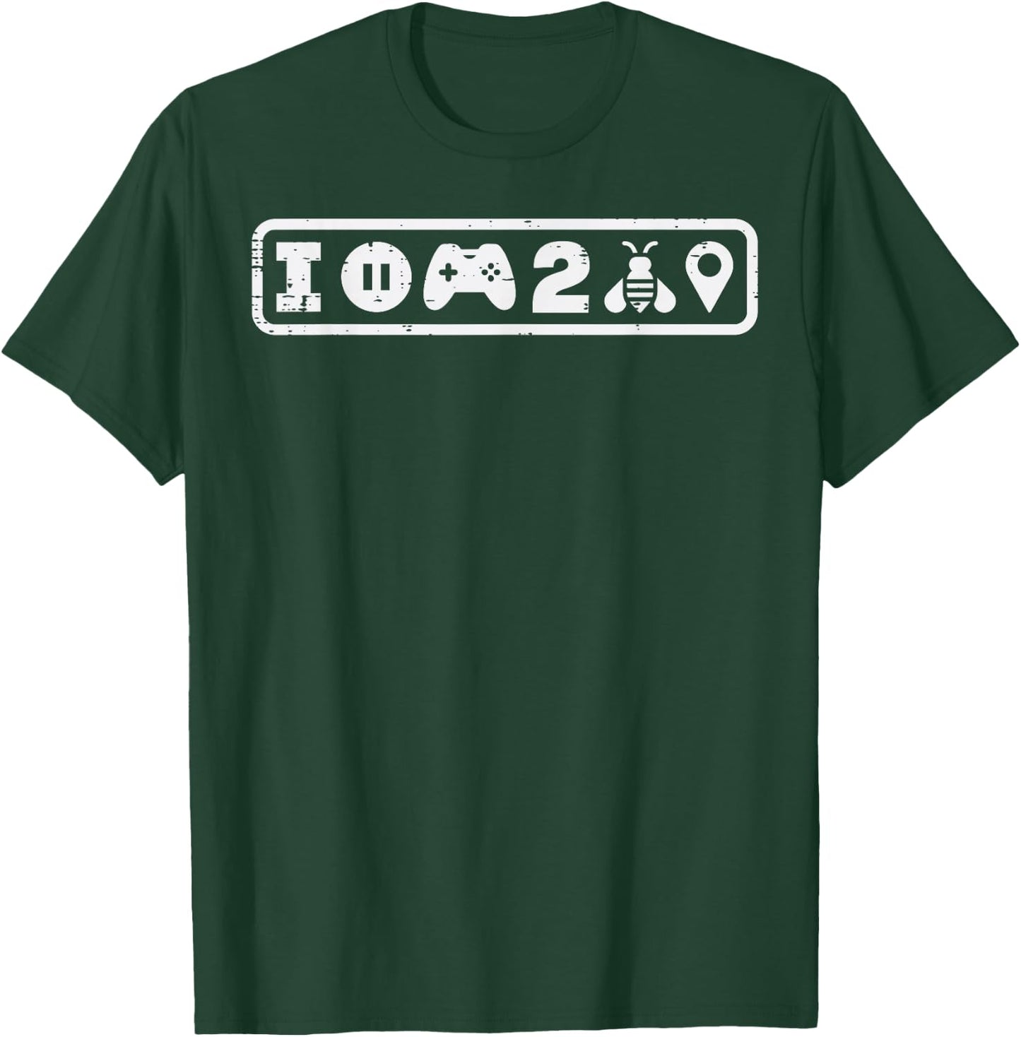 Paused My Game To Bee Here Cute Gamer Boys Kids Toddler Teen T-Shirt - T-Shirt | Forest