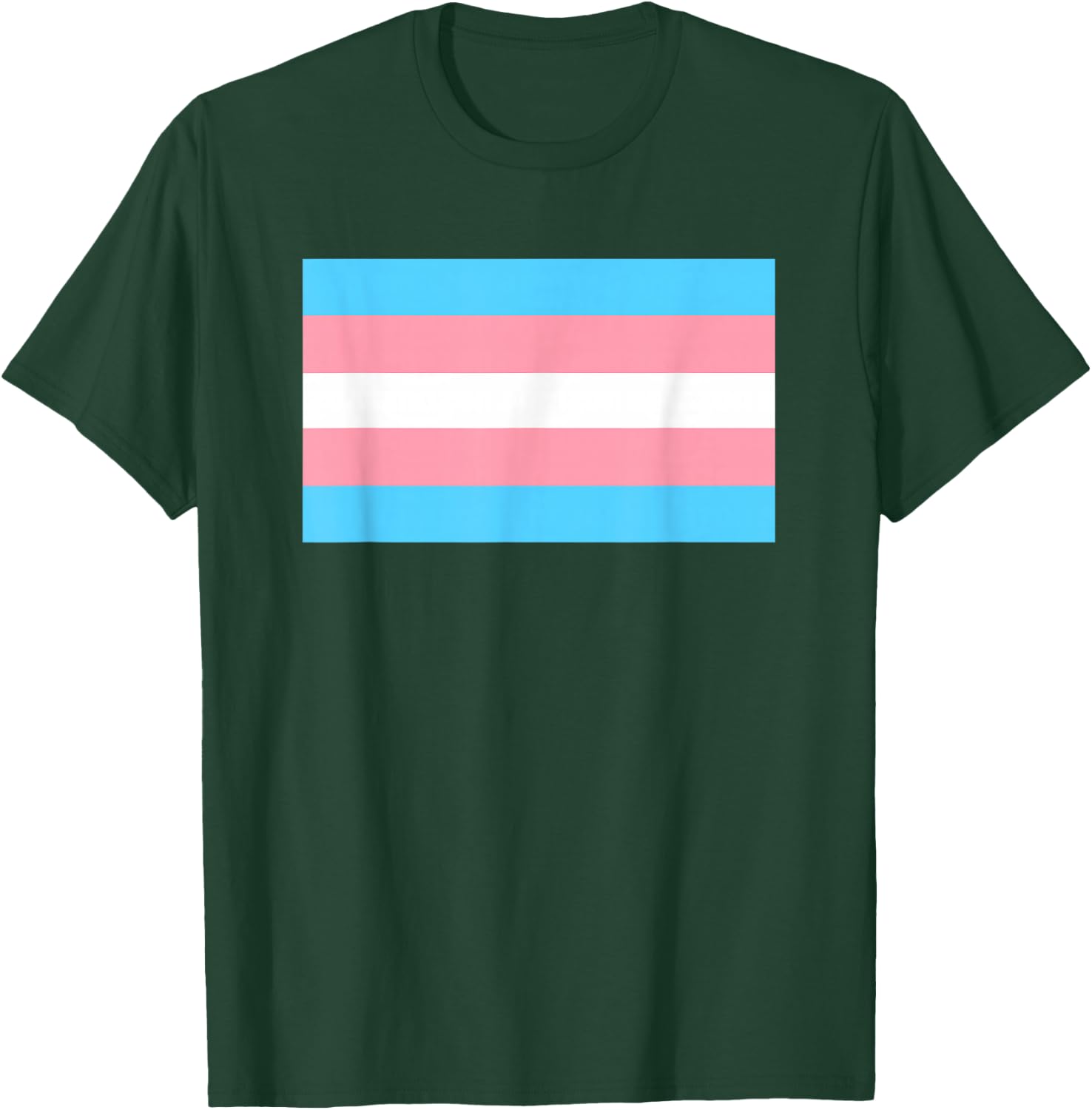 Transgender Flag Trans Pride T-Shirt - T-Shirt | Forest