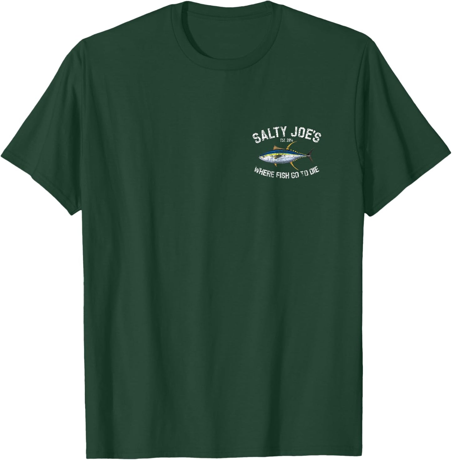 Salty Joe's Yellow Fin Tuna Logo Graphic T-Shirt - T-Shirt | Forest