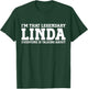 Linda Personal Name First Name Funny Linda T-Shirt - T-Shirt | Forest