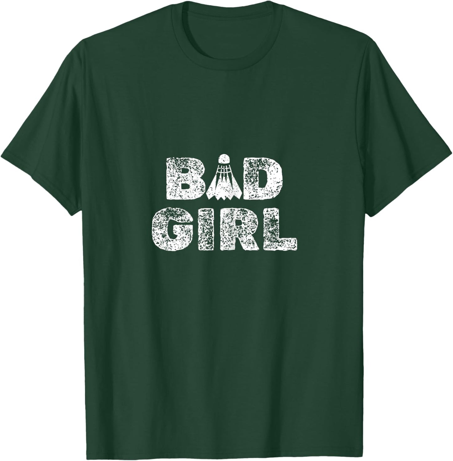 Bad Girl Badminton Flying T-Shirt - T-Shirt | Forest