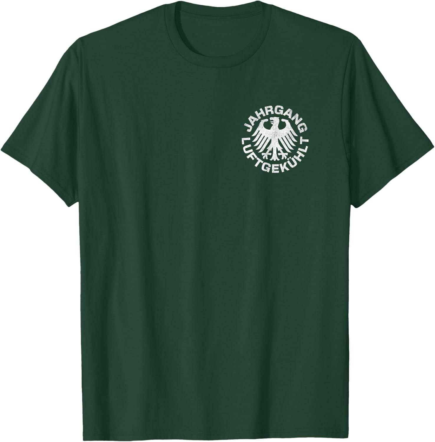 Front and Back "Vintage Air-Cooled" German Motorsport Racing T-Shirt - T-Shirt | Forest