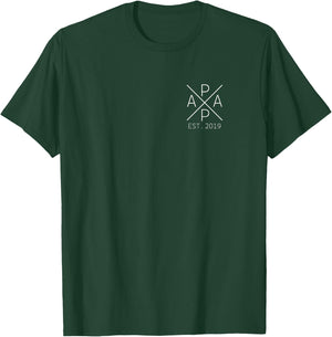 Papa est. 2019 Proud Papa 2019 T-Shirt - T-Shirt | Forest