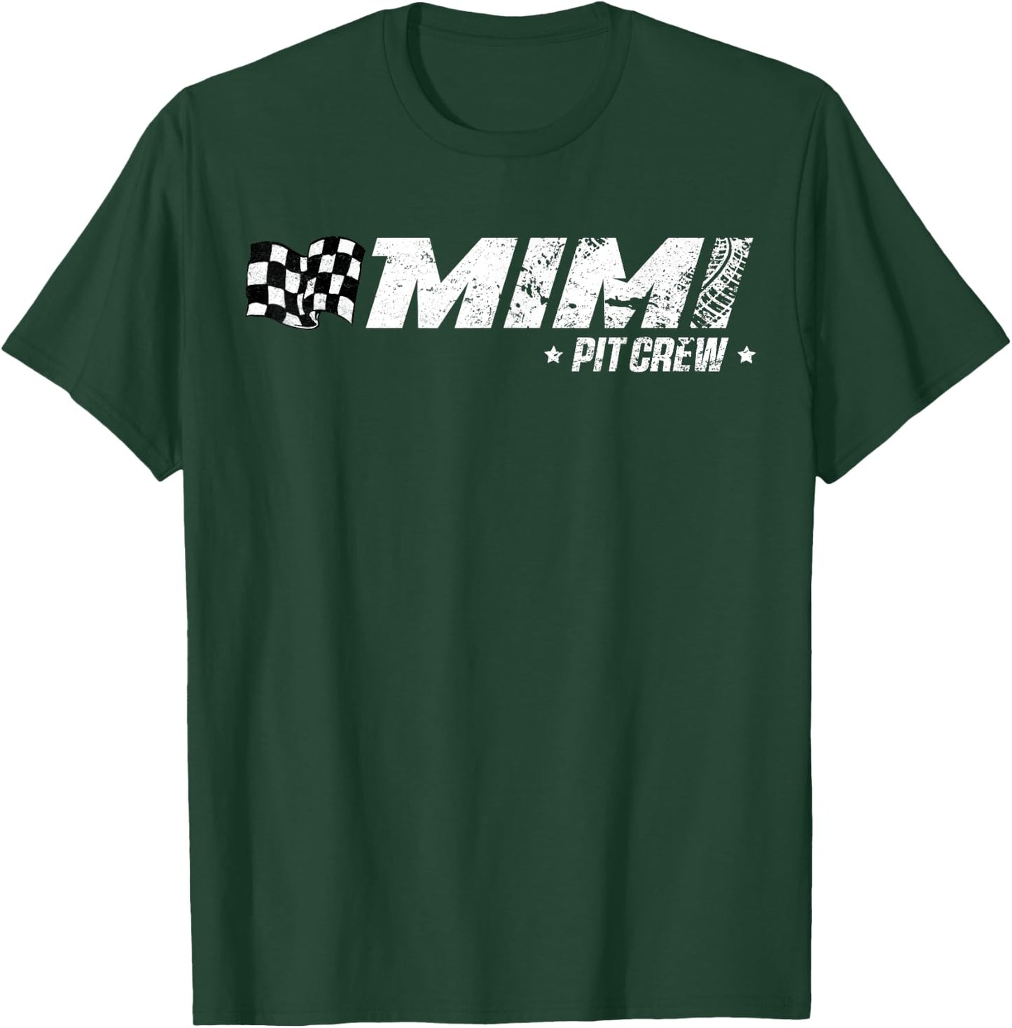 Mimi Pit Crew Race Car Birthday Family Racing T-Shirt - T-Shirt | Forest