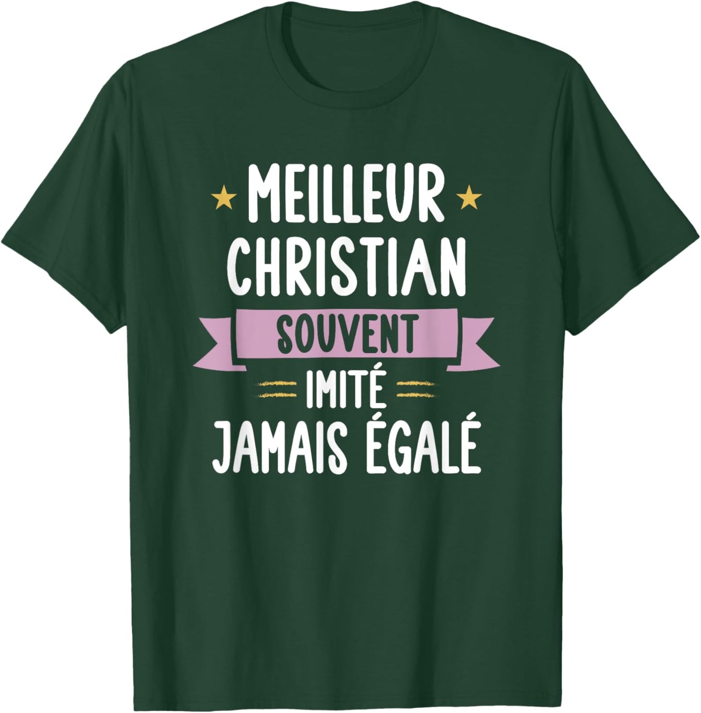 Unique Man Gift Humour Name Personalized Christian , Black, S T-Shirt - T-Shirt | Forest