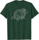 Line Art Platypus Platypuses Duckbill T-Shirt - T-Shirt | Forest