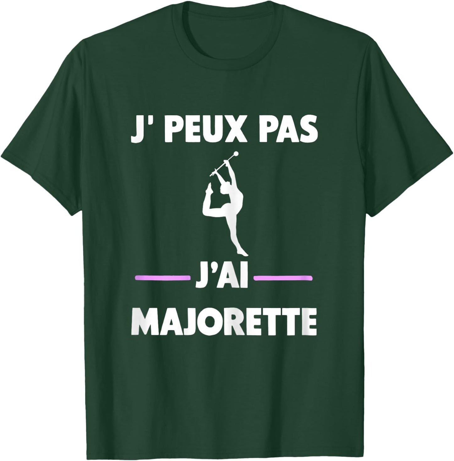 Je peux pas j'ai Majorette , Black, Female X-Small T-Shirt - T-Shirt | Forest