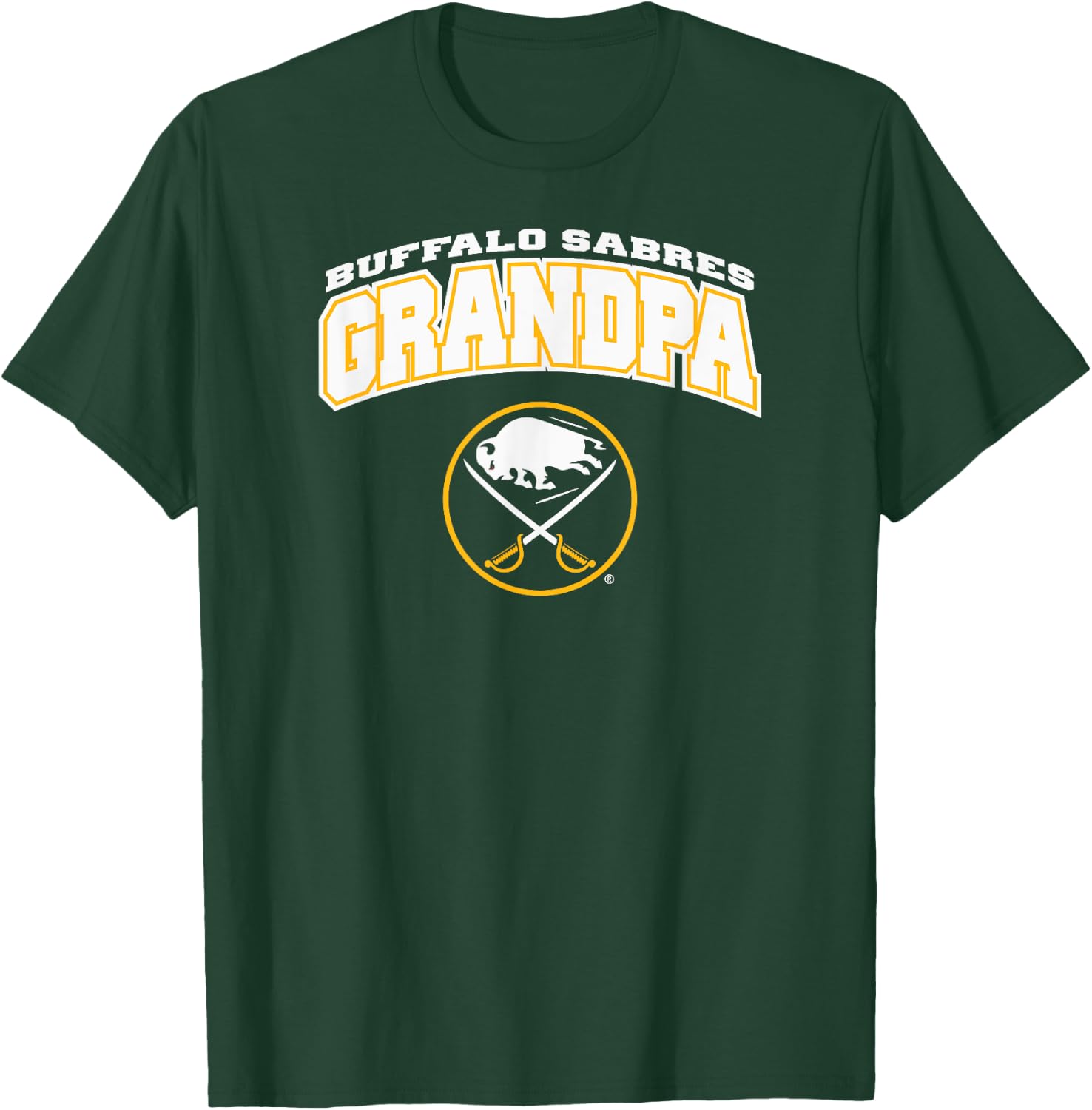 Buffalo Sabers Grandpa Logo Royal NHL Officially Licensed T-Shirt - T-Shirt | Forest