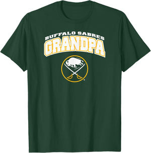 Buffalo Sabers Grandpa Logo Royal NHL Officially Licensed T-Shirt - T-Shirt | Forest