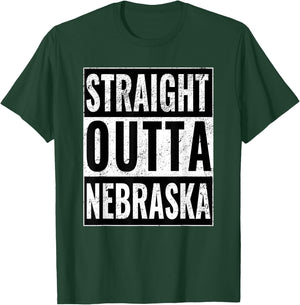 Straight Outta Nebraska - Straight Out of Nebraska T-Shirt - T-Shirt | Forest