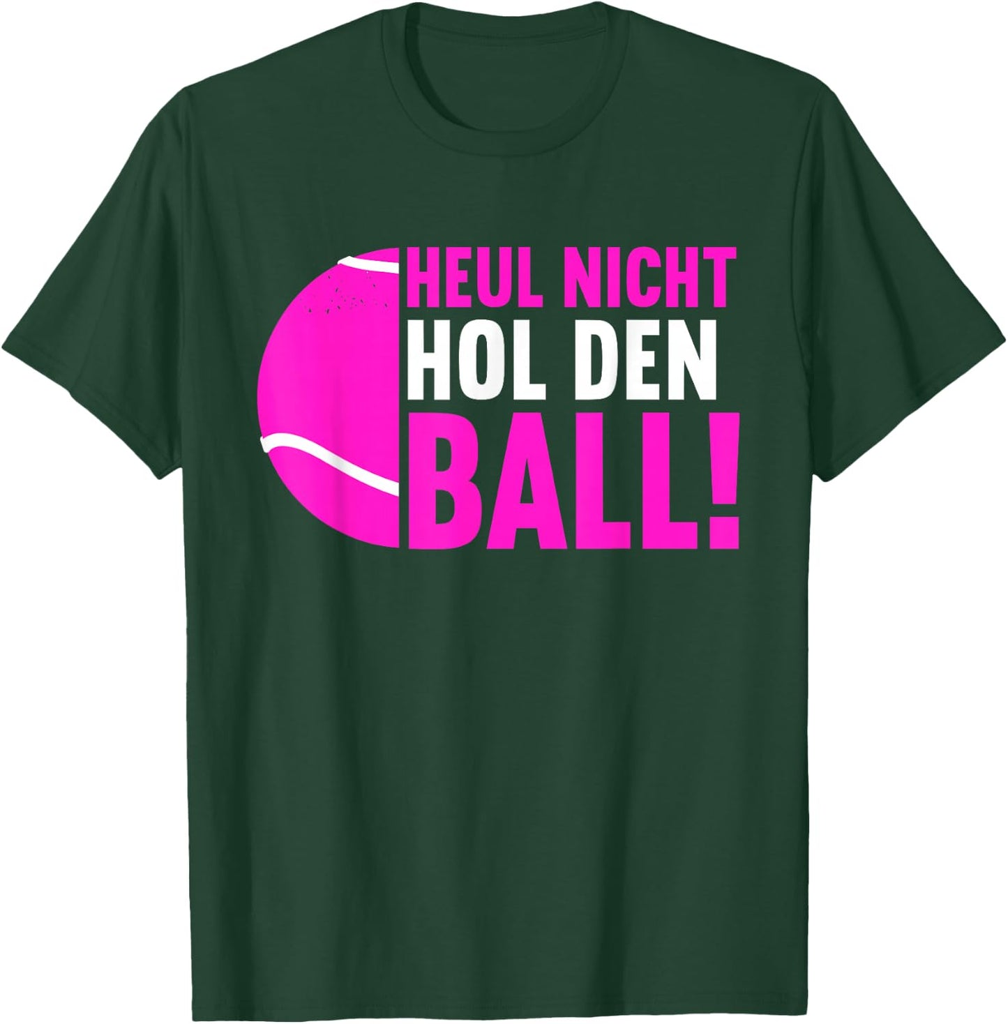 Funny Padel Tennis Padel Player Sayings Women's "Hol Den Ball" , black T-Shirt - T-Shirt | Forest