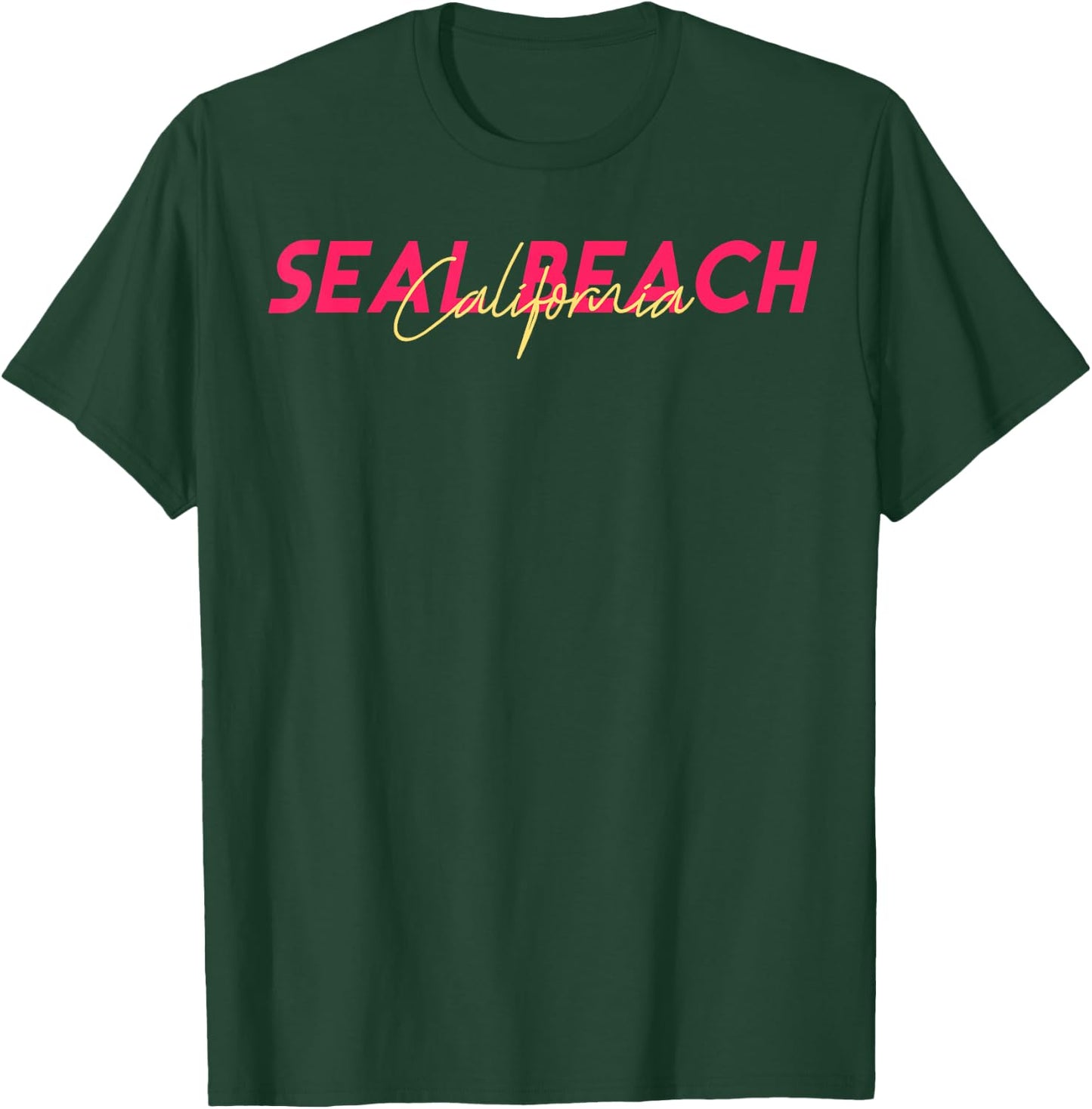 SEAL BEACH California T-Shirt - T-Shirt | Forest