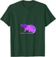 Purple Rat Rat Gift Mouse Funny T-Shirt - T-Shirt | Forest