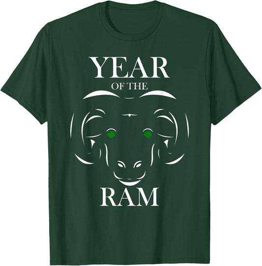 Year of the Ram Sheep Chinese Zodiac T-Shirt - T-Shirt | Forest